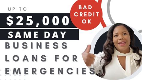 Same Day Business Loans Bad Credit